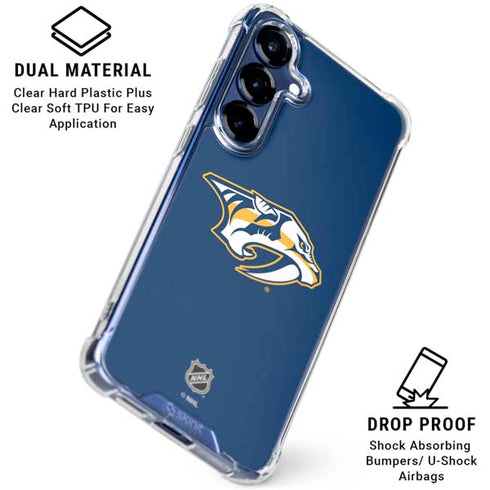 NHL Nashville Predators Logo Galaxy S25 Clear Case