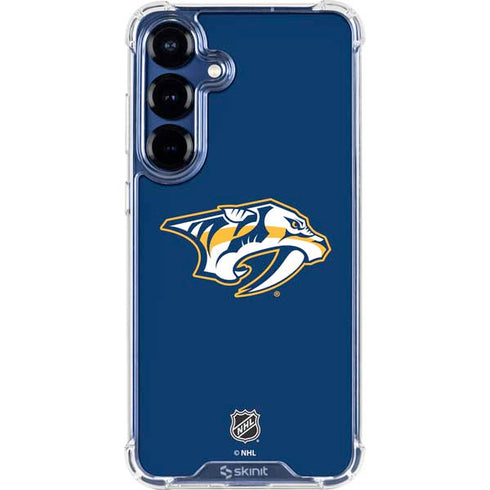 NHL Nashville Predators Logo Galaxy S25 Plus Clear Case