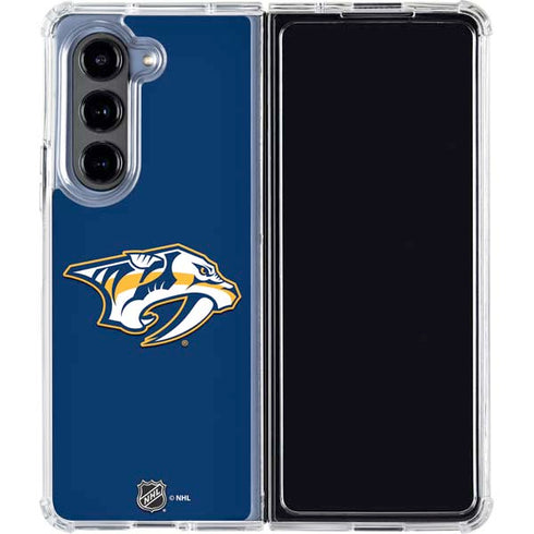 NHL Nashville Predators Logo Galaxy Z Fold5 5G Clear Case