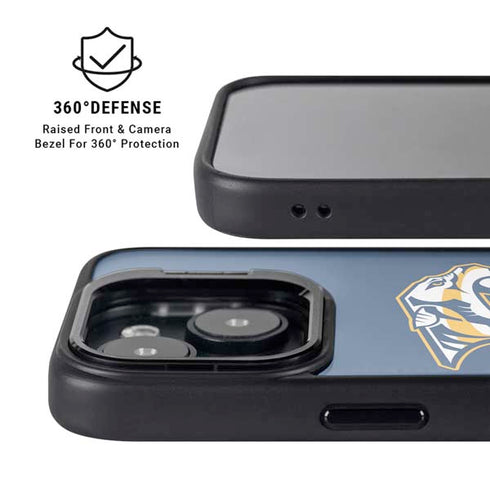 NHL Nashville Predators Logo iPhone 14 Kickstand Case