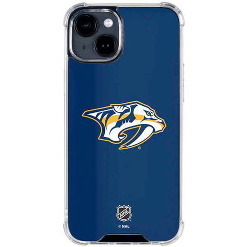 NHL Nashville Predators Logo iPhone 15 Clear Case