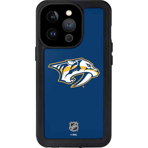 NHL Nashville Predators Logo iPhone 15 Pro Waterproof Case