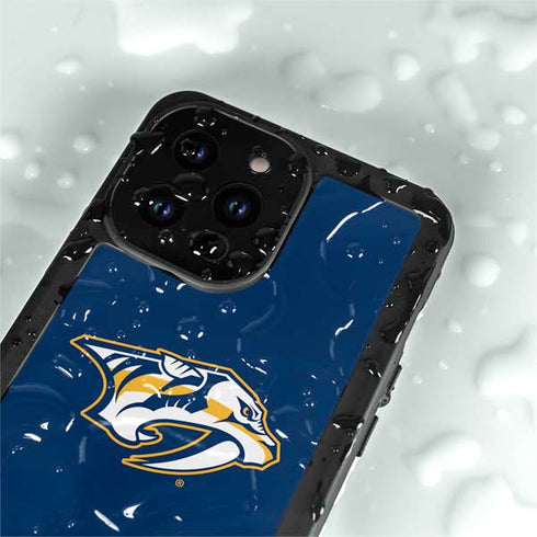NHL Nashville Predators Logo iPhone 15 Pro Waterproof Case