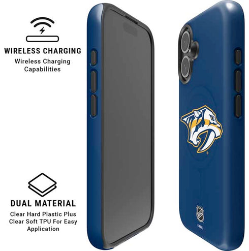 NHL Nashville Predators Logo iPhone 16 Plus Magsafe Impact Case