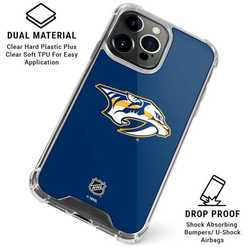 NHL Nashville Predators Logo iPhone 16 Pro Max Clear Case
