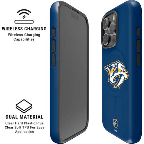 NHL Nashville Predators Logo iPhone 16 Pro Max Magsafe Impact Case