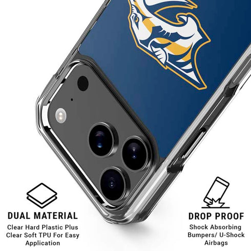 NHL Nashville Predators Logo iPhone 18 Pro Clear Case