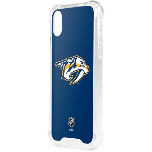 NHL Nashville Predators Logo iPhone XS Clear Case