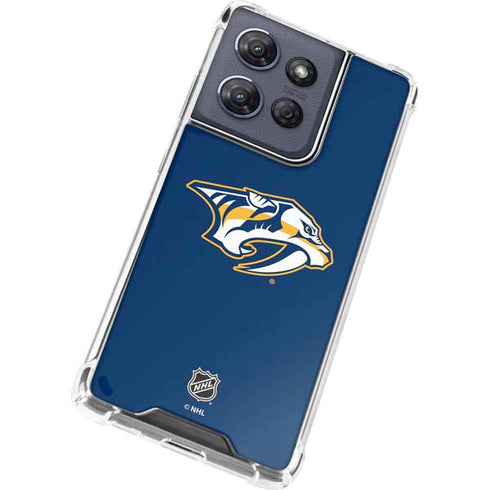 NHL Nashville Predators Logo Moto G Stylus 5G (2025) Clear Case