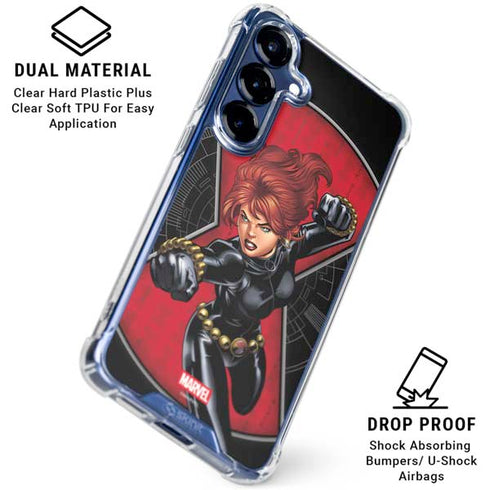Marvel Black Widow Natasha Romanova Galaxy S25 Plus Clear Case