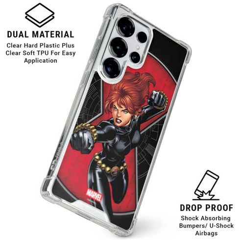 Marvel Black Widow Natasha Romanova Galaxy S25 Ultra Clear Case