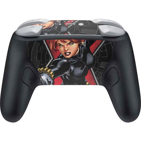Marvel Black Widow Natasha Romanova Nintendo Switch 2 (2025) Pro Controller Skin