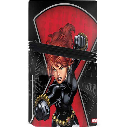 Marvel Black Widow Natasha Romanova PS5 Pro Disk Console Skin