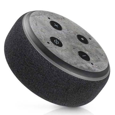 Natural Grey Concrete Amazon Echo Dot Skin