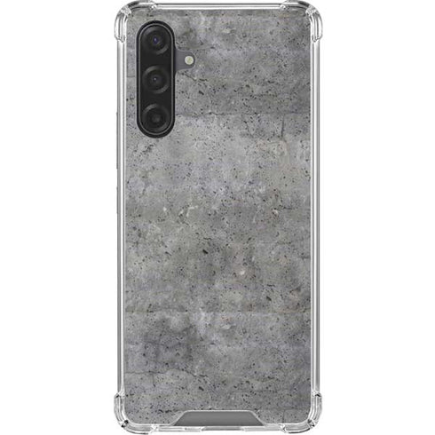Natural Grey Concrete Galaxy A17 Clear Case