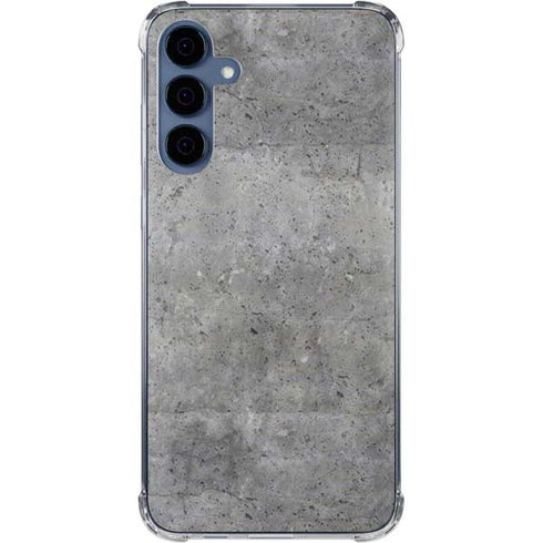 Natural Grey Concrete Galaxy A55 5G Clear Case