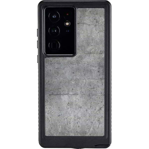 Natural Grey Concrete Galaxy S24 Ultra Waterproof Case