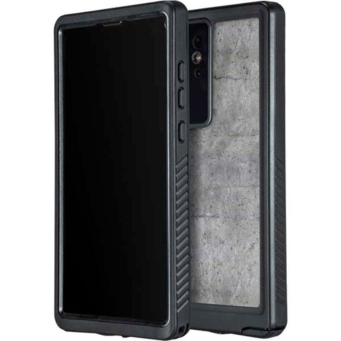 Natural Grey Concrete Galaxy S24 Ultra Waterproof Case