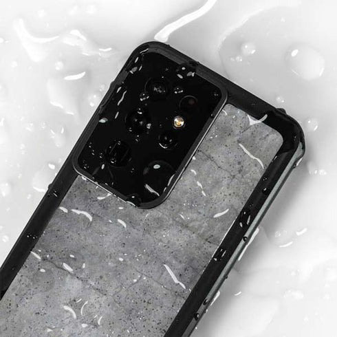 Natural Grey Concrete Galaxy S24 Ultra Waterproof Case