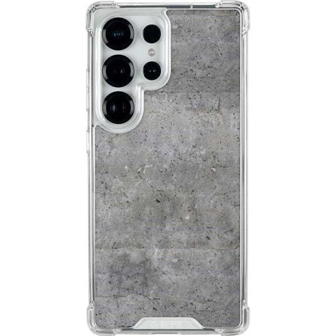 Natural Grey Concrete Galaxy S25 Ultra Clear Case