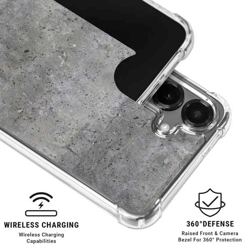 Natural Grey Concrete Galaxy S26 Clear Case