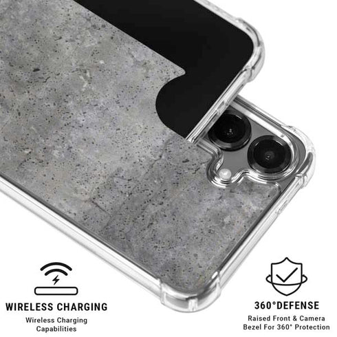 Natural Grey Concrete Galaxy S26 Plus Clear Case
