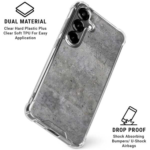 Natural Grey Concrete Galaxy S26 Plus Clear Case