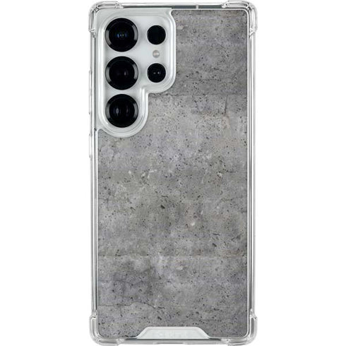 Natural Grey Concrete Galaxy S26 Ultra Clear Case
