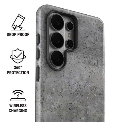Natural Grey Concrete Galaxy S26 Ultra Impact Case