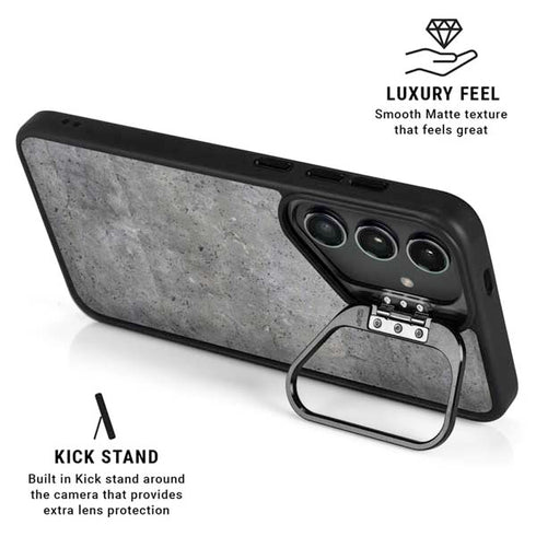 Natural Grey Concrete Galaxy S26 Ultra Kickstand Case