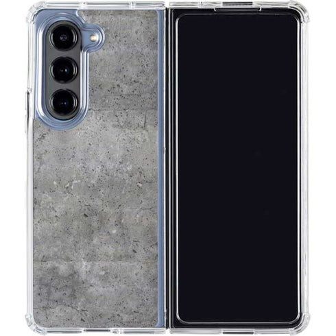Natural Grey Concrete Galaxy Z Fold5 5G Clear Case