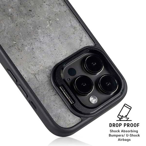 Natural Grey Concrete iPhone 13 Pro Kickstand Case