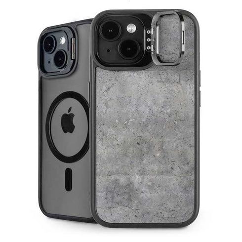 Natural Grey Concrete iPhone 14 Plus Kickstand Case