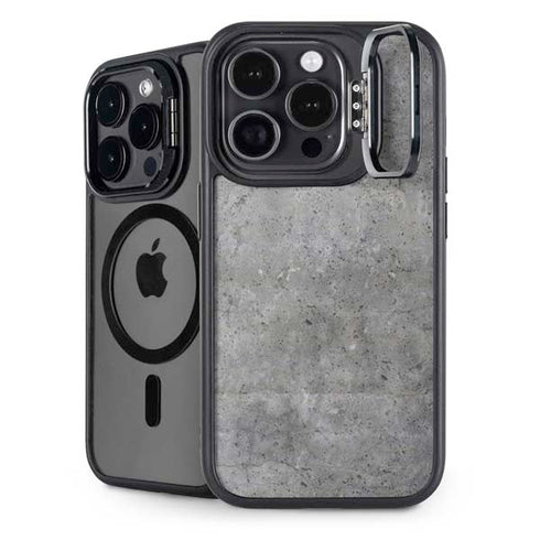 Natural Grey Concrete iPhone 14 Pro Kickstand Case