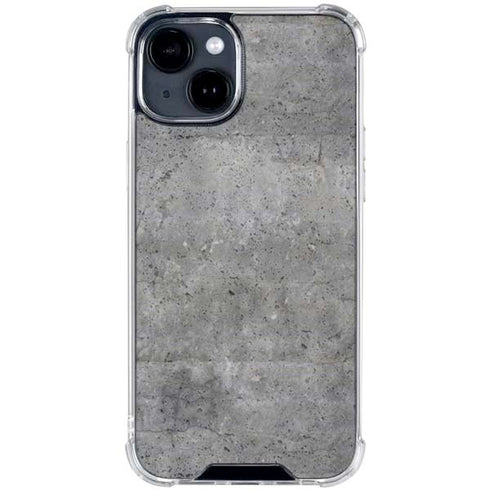 Natural Grey Concrete iPhone 15 Clear Case