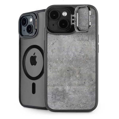 Natural Grey Concrete iPhone 15 Kickstand Case