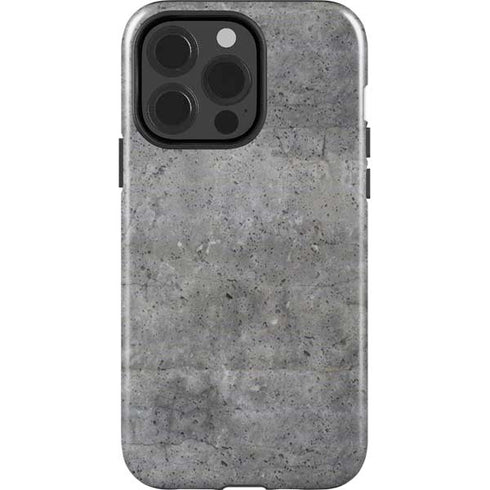 Natural Grey Concrete iPhone 15 Pro Impact Case