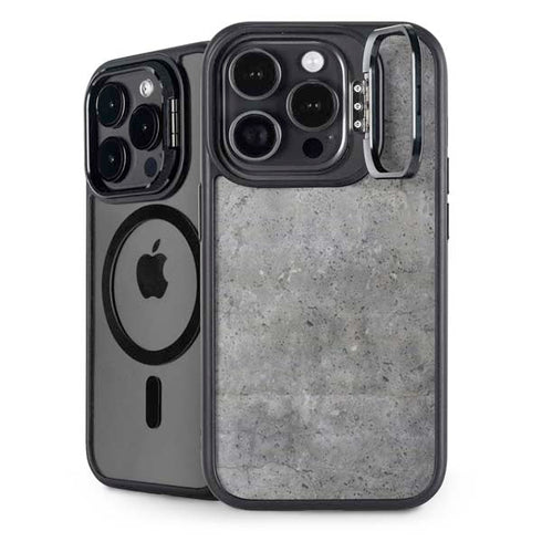 Natural Grey Concrete iPhone 15 Pro Kickstand Case