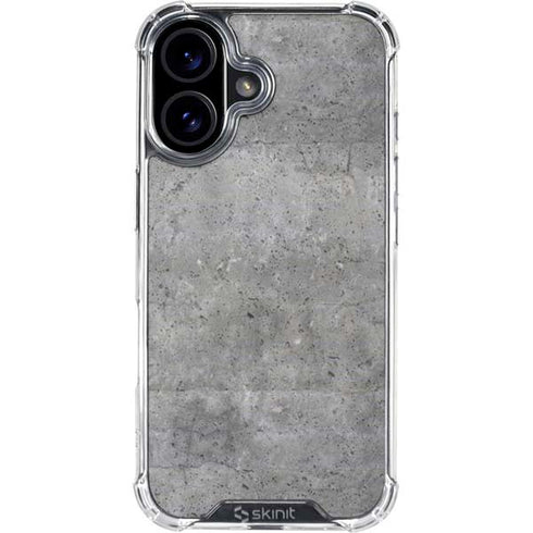 Natural Grey Concrete iPhone 16 Clear Case