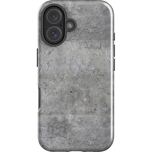 Natural Grey Concrete iPhone 16 Impact Case