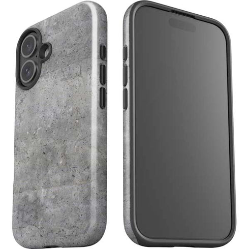 Natural Grey Concrete iPhone 16 Impact Case