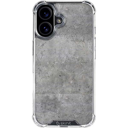Natural Grey Concrete iPhone 16 Plus Clear Case