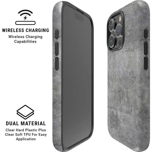 Natural Grey Concrete iPhone 16 Pro Max Magsafe Impact Case