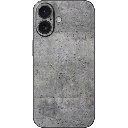 Natural Grey Concrete iPhone 16 Skin