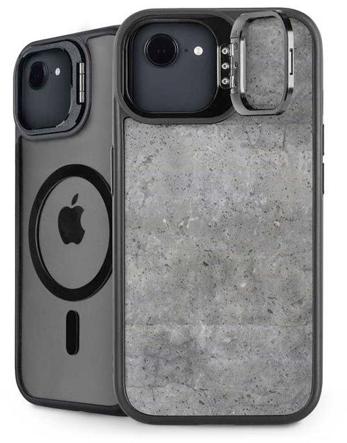 Natural Grey Concrete iPhone 16e Kickstand Case