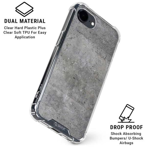 Natural Grey Concrete iPhone 16e Clear Case