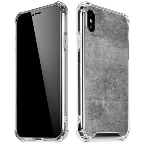 Natural Grey Concrete iPhone X/XS Clear Case