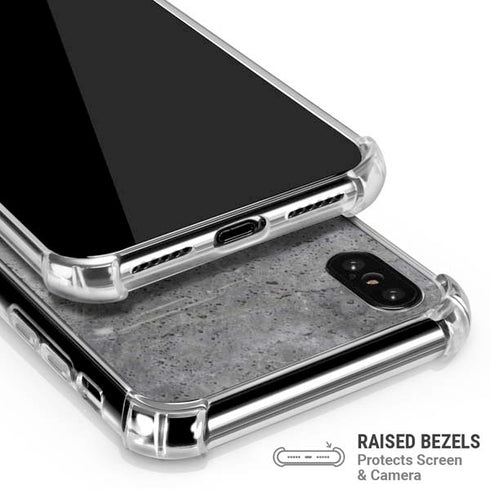 Natural Grey Concrete iPhone X/XS Clear Case