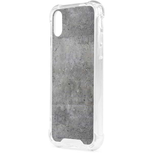 Natural Grey Concrete iPhone XS Clear Case