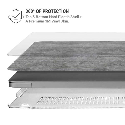 Natural Grey Concrete MacBook Pro 14in (2021-24) Case plus Skin